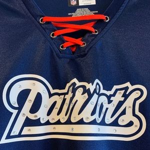 New England Patriots shirt with bling.